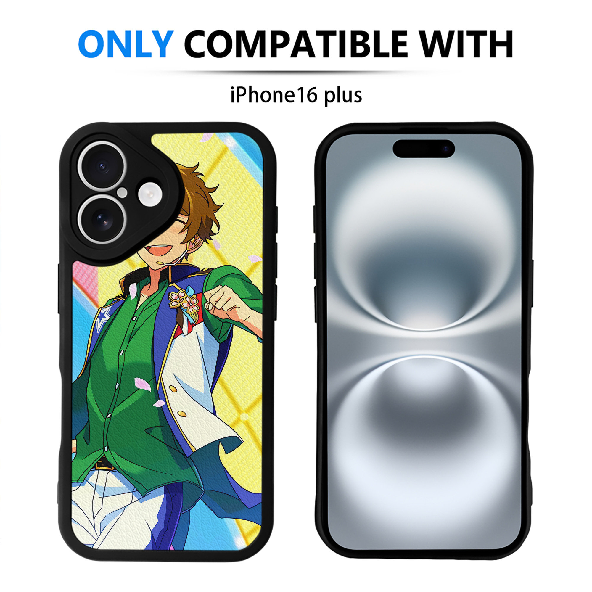 （画像用） あんさんぶるスターズ! Ensemble Stars 【iPhone 16シリーズ対応】シリコンスマホケース（レザー調） 材質：シリコン